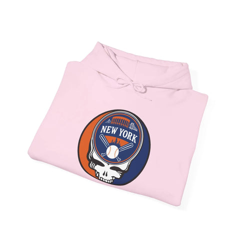 Grateful Dead - Copy of New York Mets Stealie Grateful Dead Unisex Heavy Blend Hoodie - MLB - StealieShop